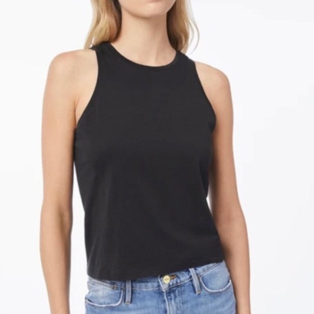 Frame Denim Black Le High Racer Tank, new